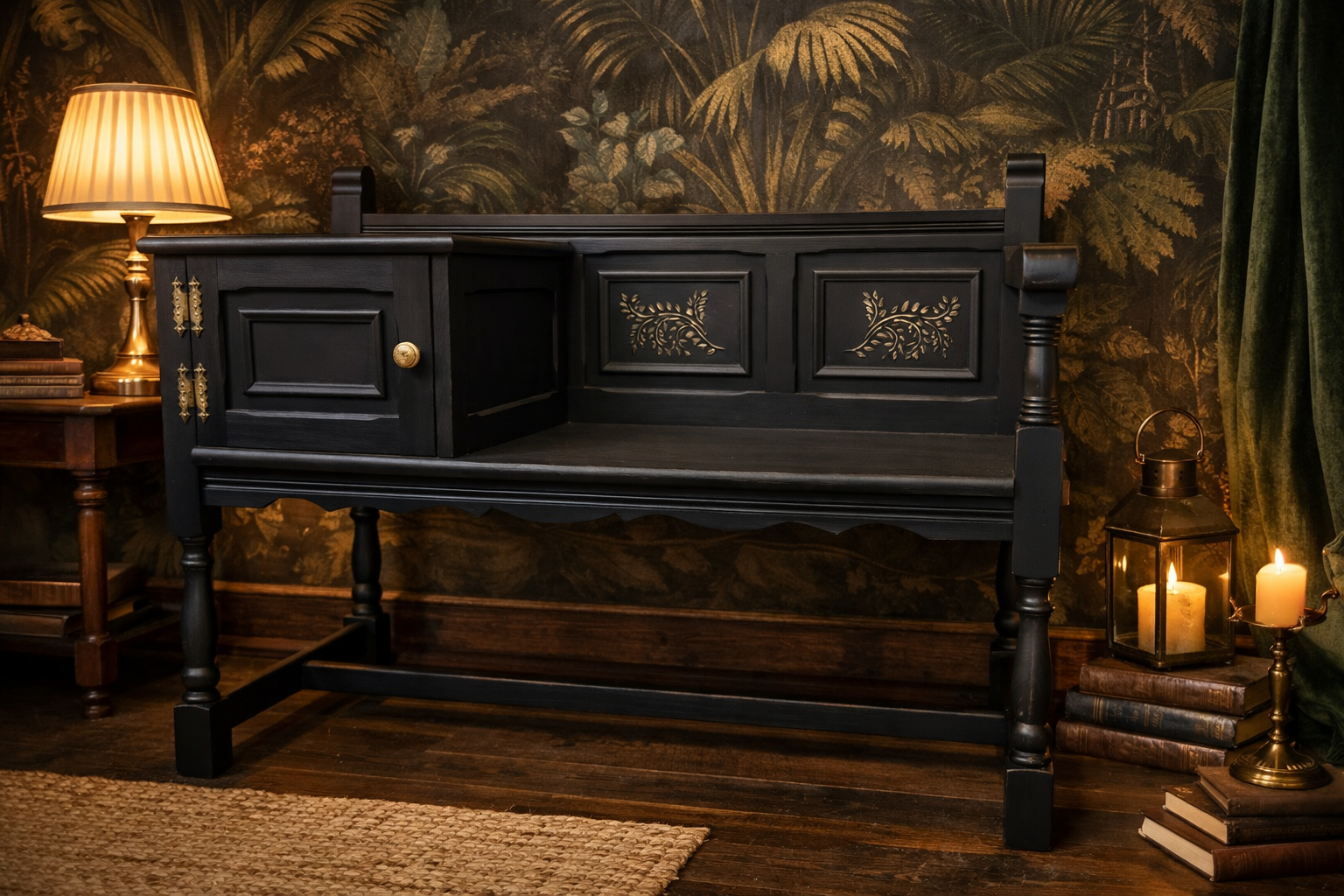 Meuble téléphone mis en scène