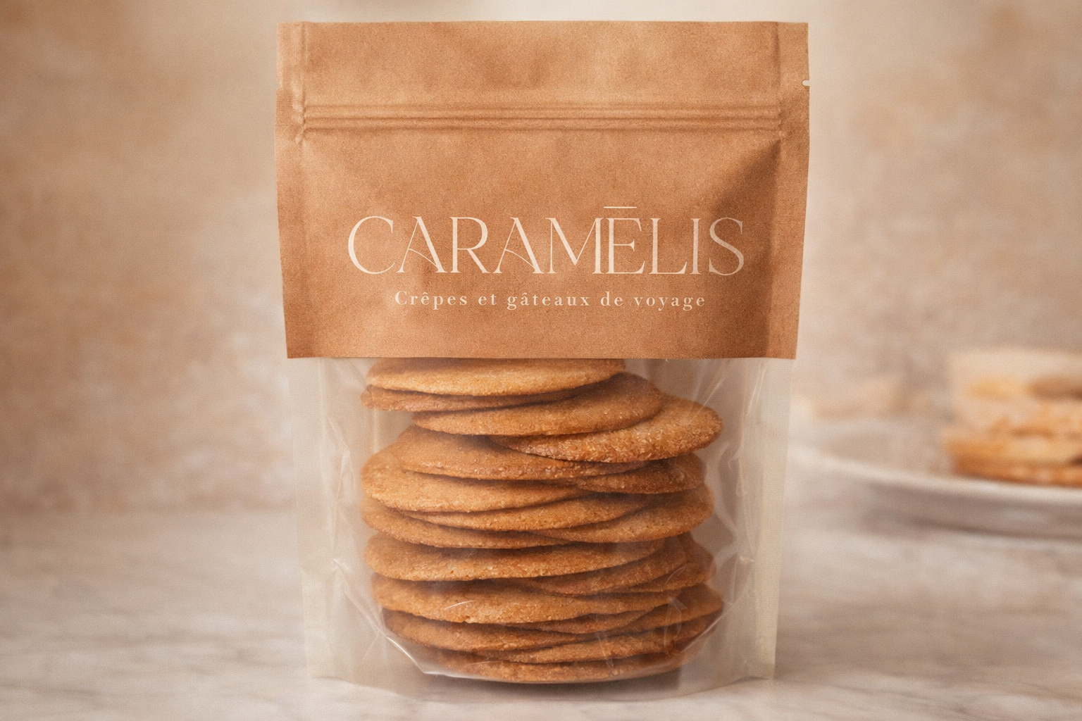 Logo Caramelis paquet gateau